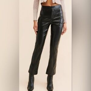 Silence + Noise - Urban Outfitters Faux Leather Moto Pants Women’s Size 6 (NWOT)